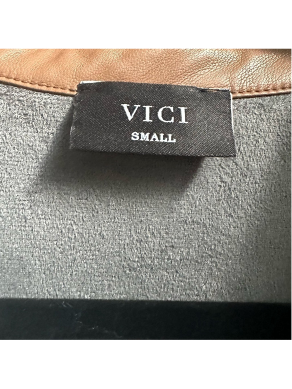 Vici faux leather shirt/jacket, small - Picture 7 of 7